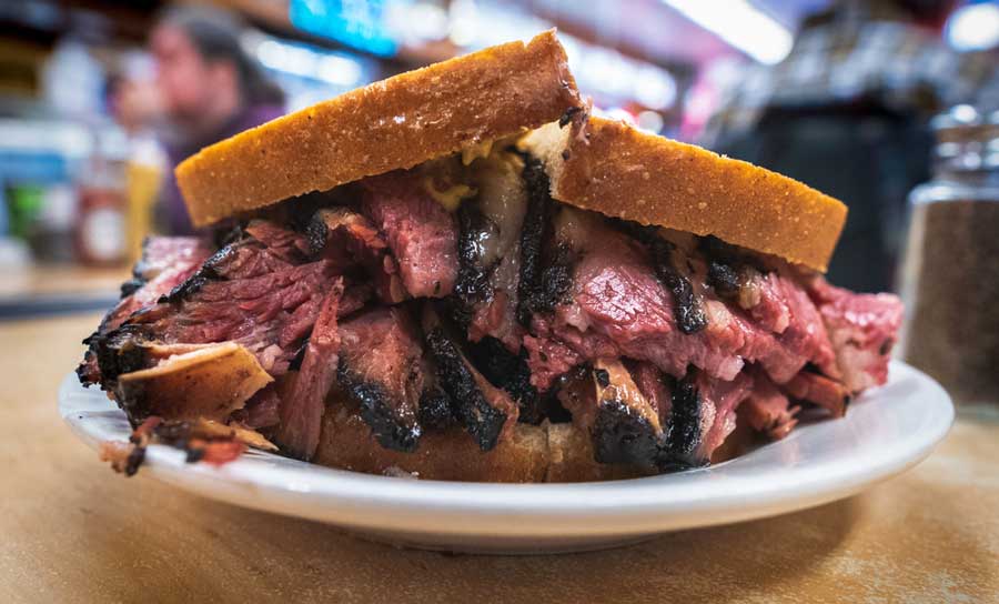 A sandwich from Manny’s Cafeteria & Delicatessen 
