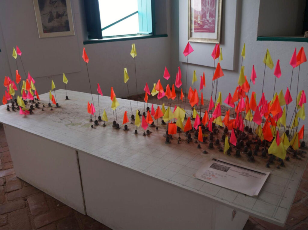 View of the Maps of munitions found in Vieques