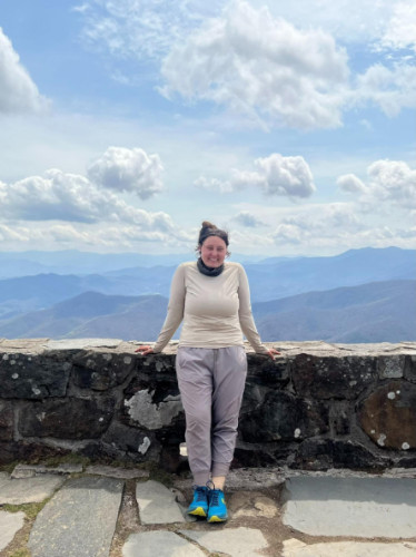 Marina Martinelli smiling for a photo in Franklin, North Carolina
