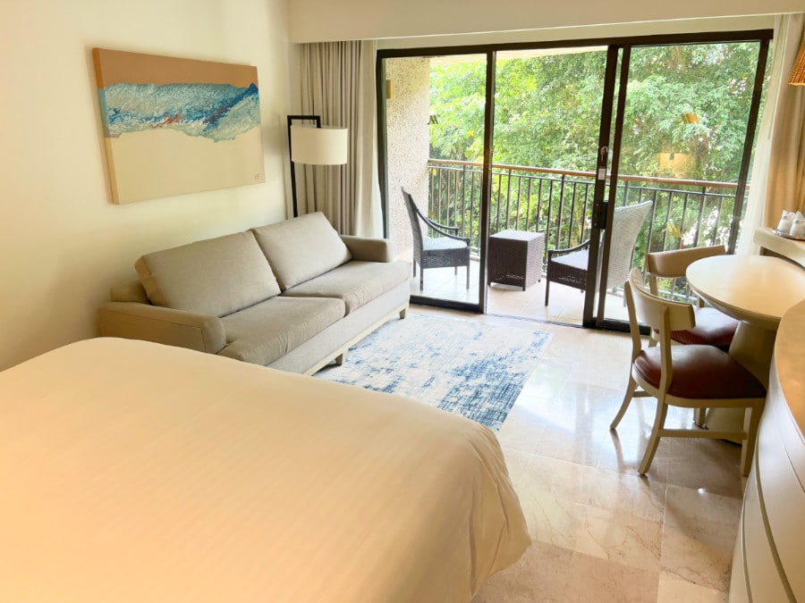 View from the bedroom and balcony of Marriot resort Puerto Vallarta