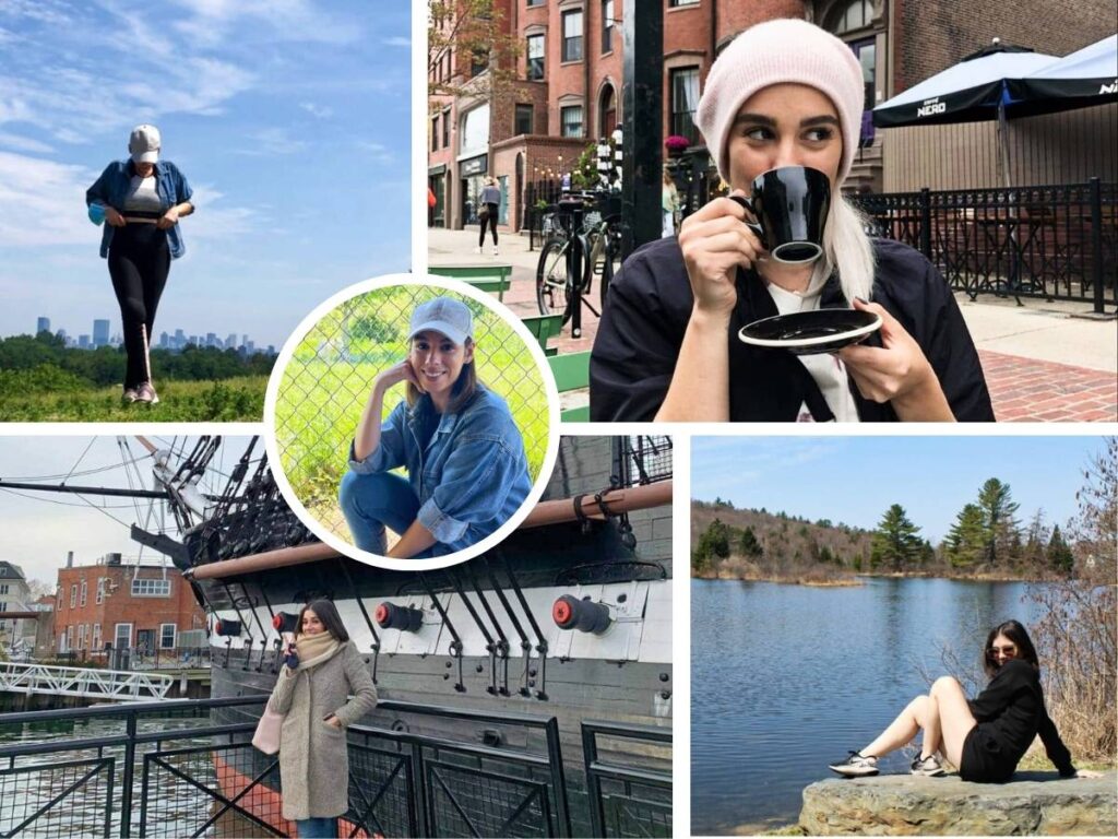 A photo collage of Massachusetts writer