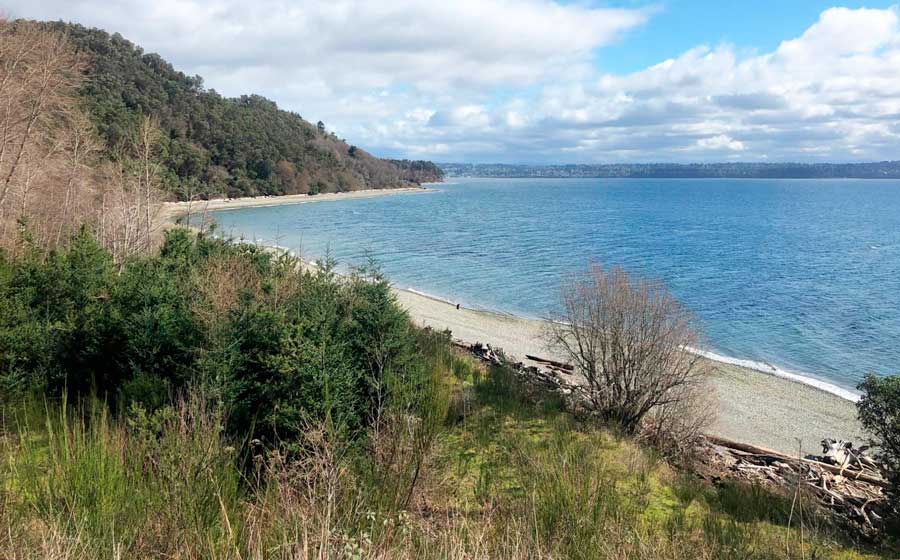 Scenic view from Maury Island Marine Park