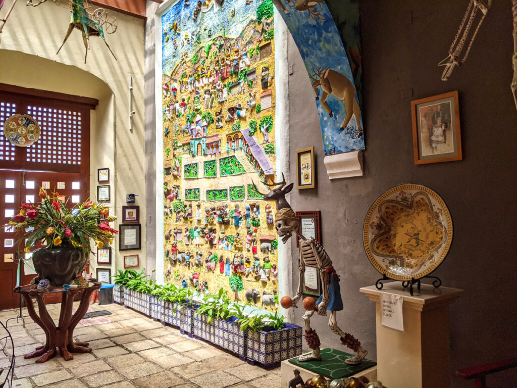 Colorful Mayan Art in Valladolid, Mexico