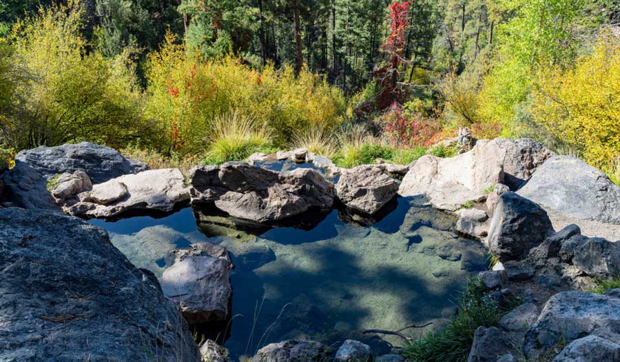 Scenic view from the McCauley Hot Springs