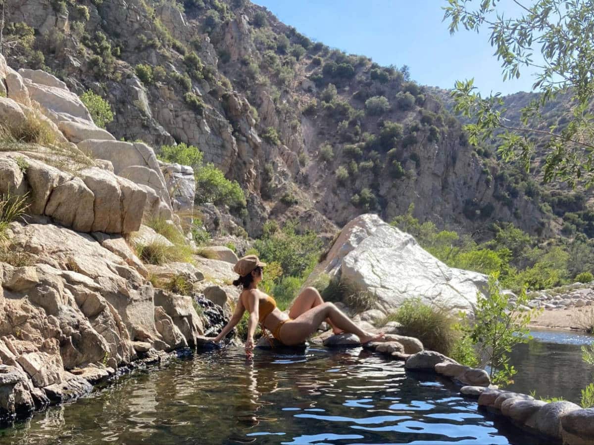 The author, McKenna Mobley posing for a photo at the Deep Creek Hot Springs