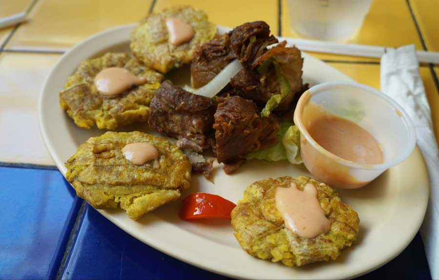 One of the meals served during the Old San Juan Food Tour