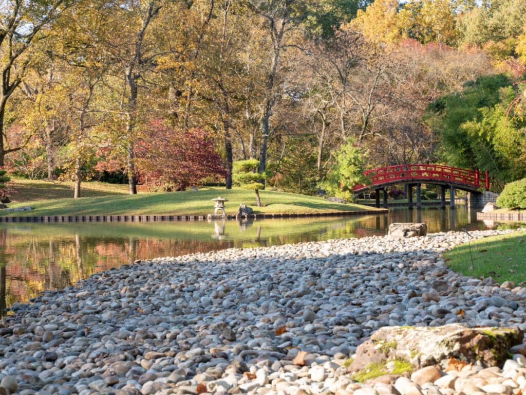 Scenic view from the Japanese Garden at the Memphis Botanic Garden