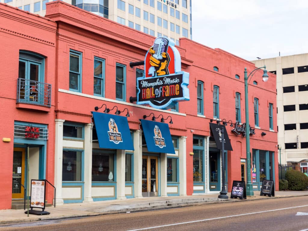 The Memphis Music Hall of Fame from the outside