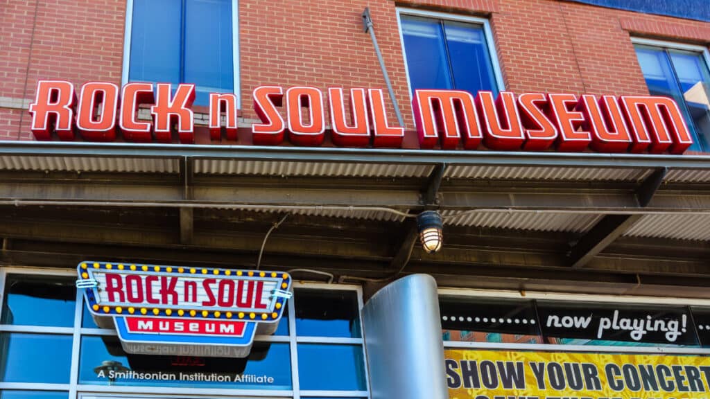 The Memphis Rock ‘n Soul Museum building from the outside