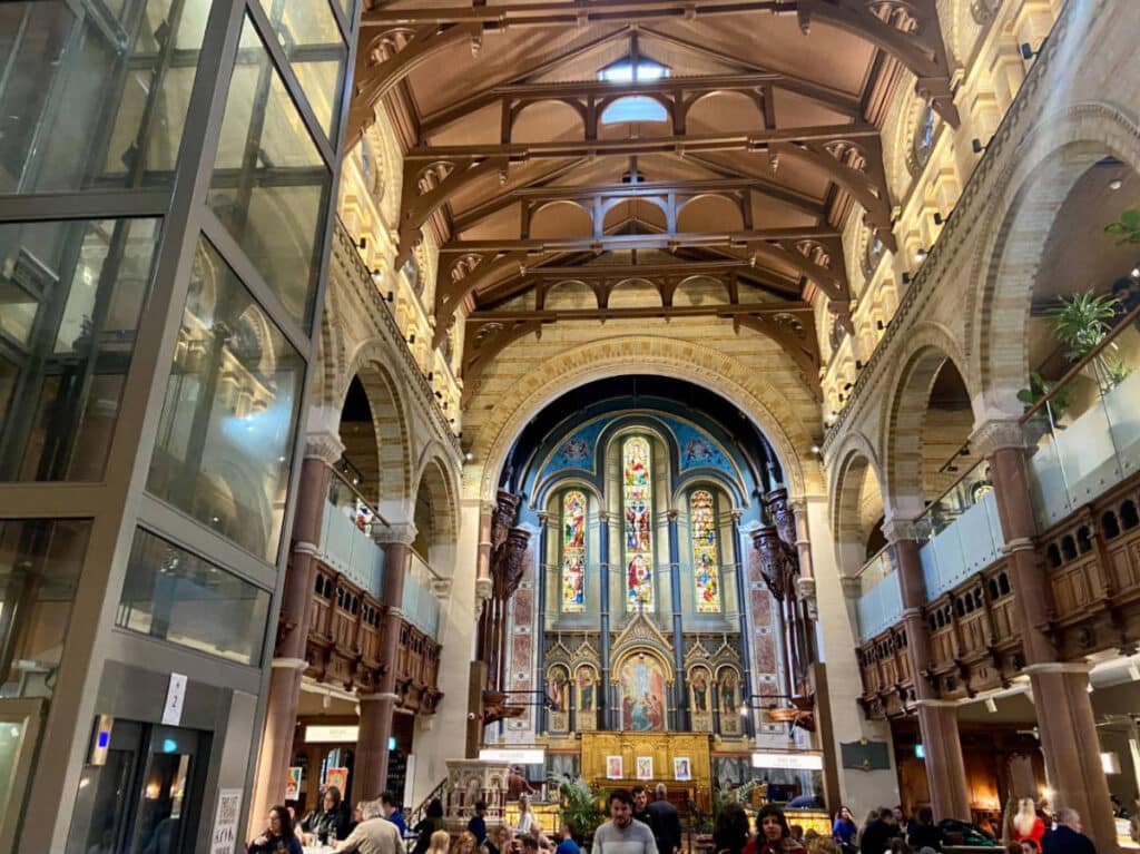 View from the inside of the Mercato Mayfair