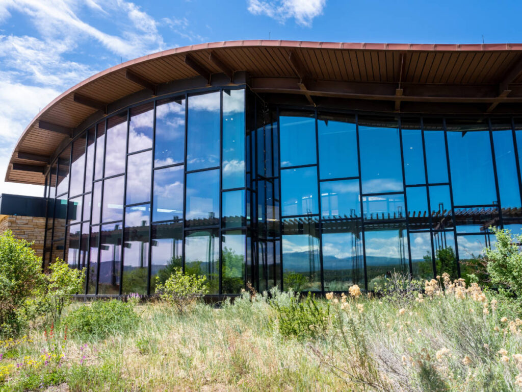 The Mesa Verde Visitor Center building from the outside