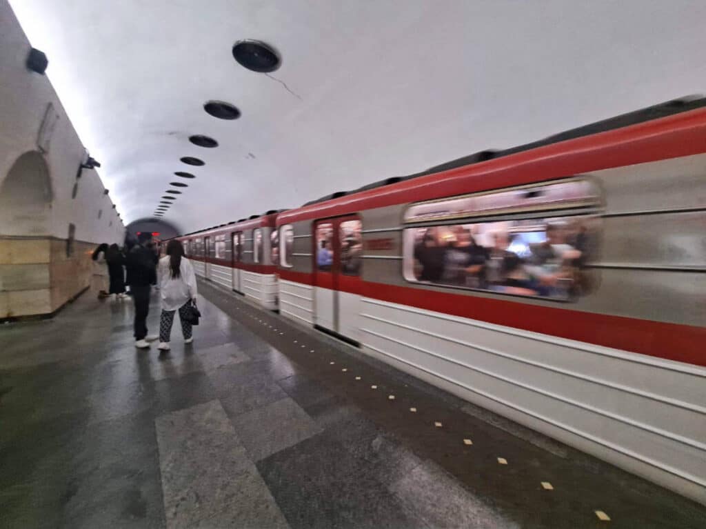 View of the metro in Tbilisi