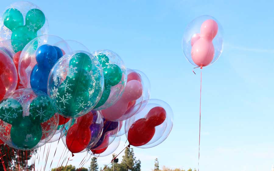Colorful Mickey Mouse ears shaped balloons