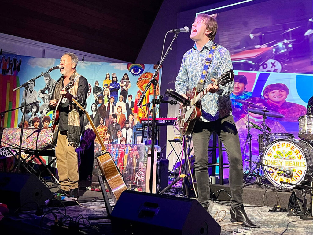 Miles Zuniga and Ben Jones performing on stage