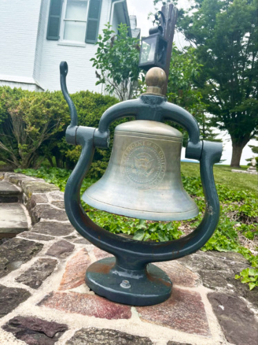 Closeup look of the miniature Liberty Bell