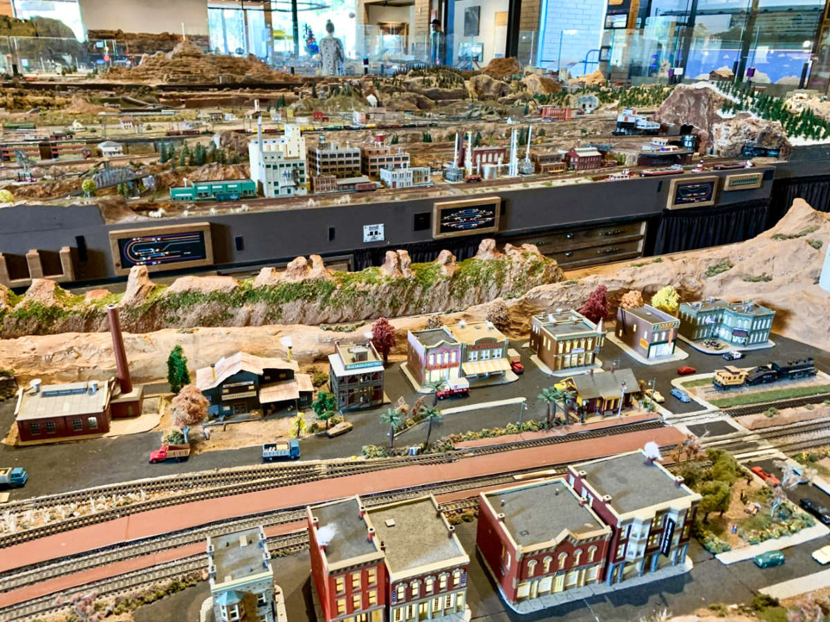 View of the miniature of McCormick-Stillman Railroad Park