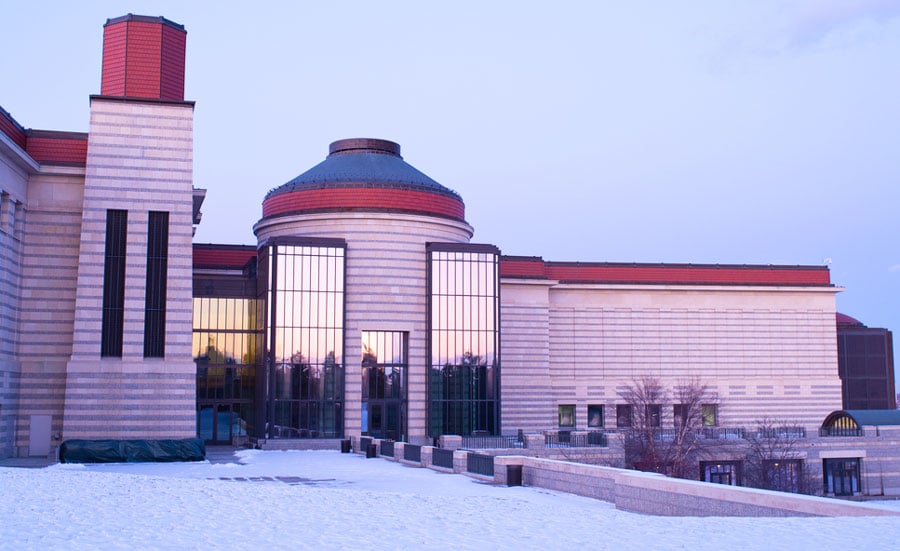 The Minnesota History Center building from the outside