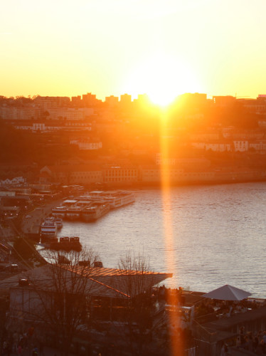Sunset view at Miradouro da Serra do Pilar