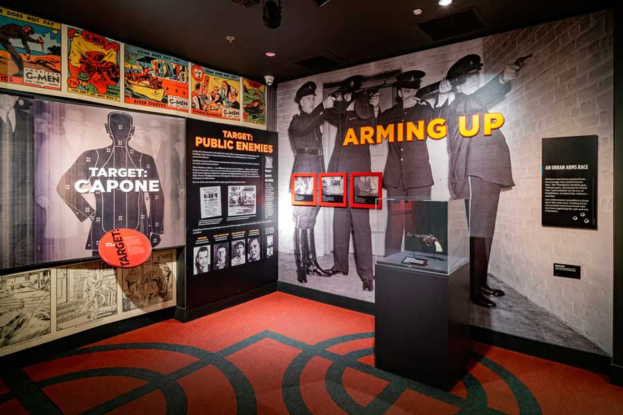 View from the inside of the Mob Museum