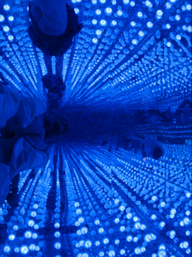View of the infinity light room inside the Moco Museum