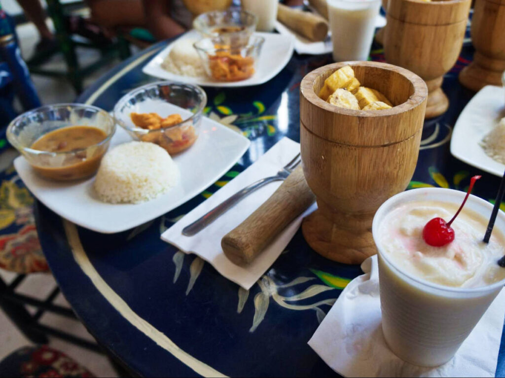 A plate of mofongo and other dishes from Triana’s Tapas & Flamenco