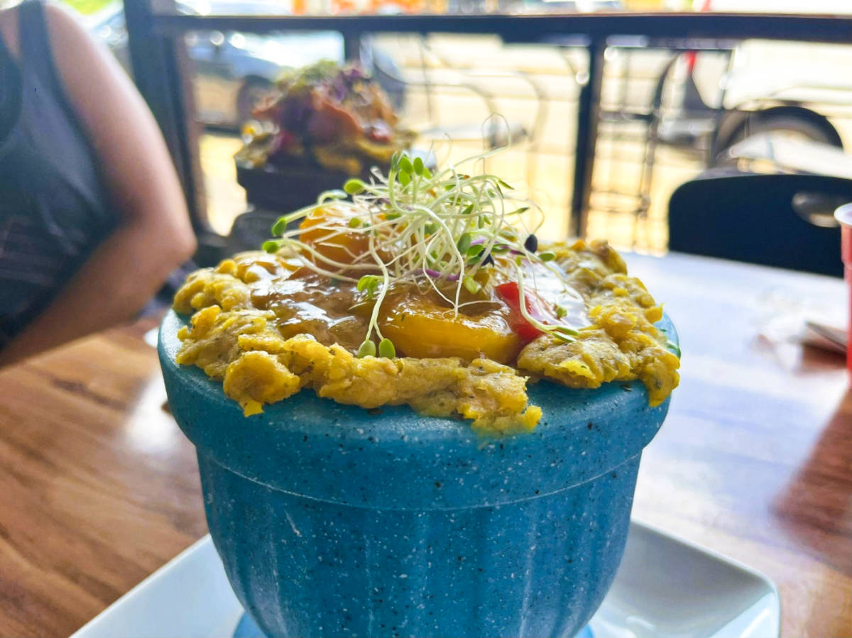A bowl full of mofongo