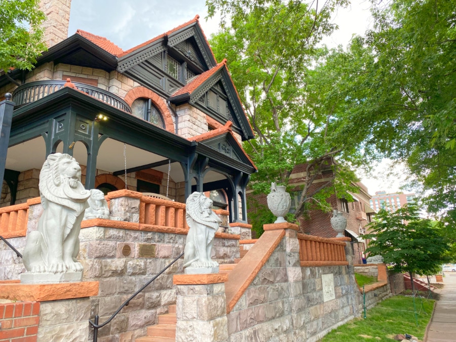 Exterior view of the Molly Brown House in Capitol Hill