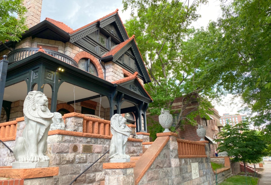 An exterior view of the Molly Brown House Museum