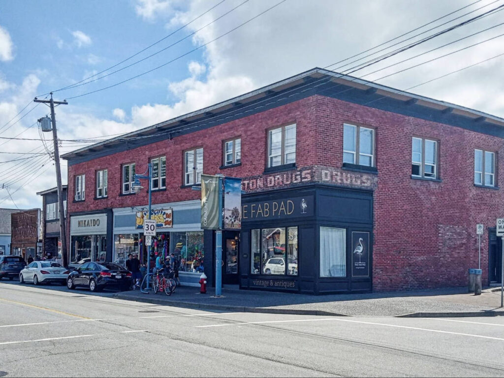 View of a heritage building at the Moncton street