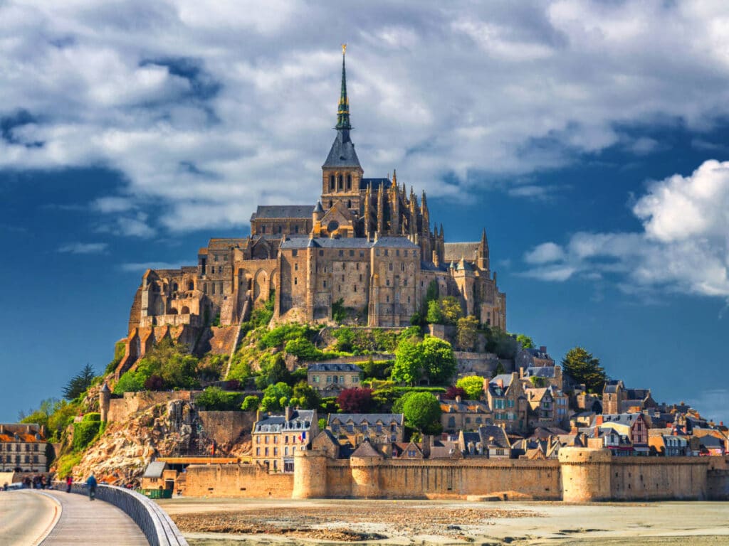 The Mont Saint-Michel view from the outside