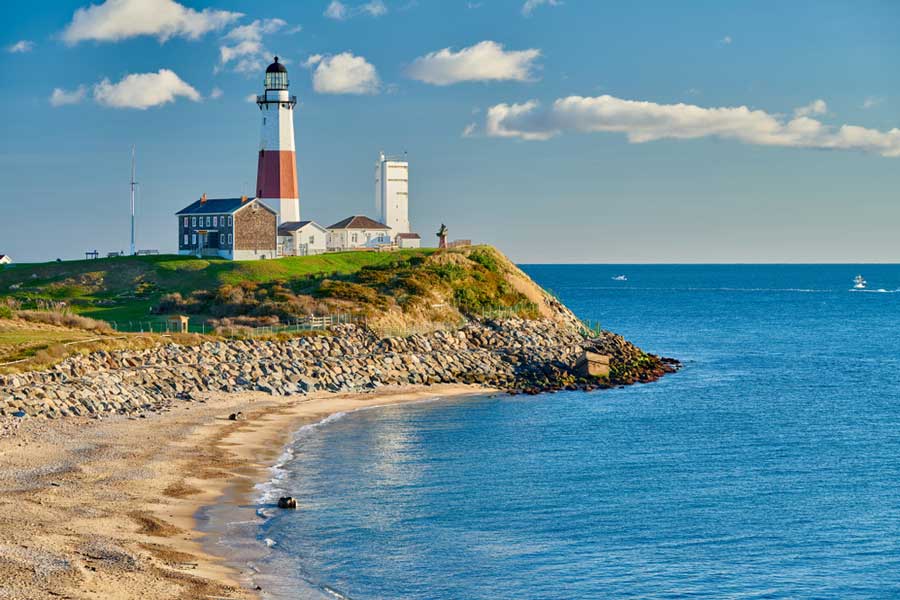 View of the Montauk Point Lighthouse