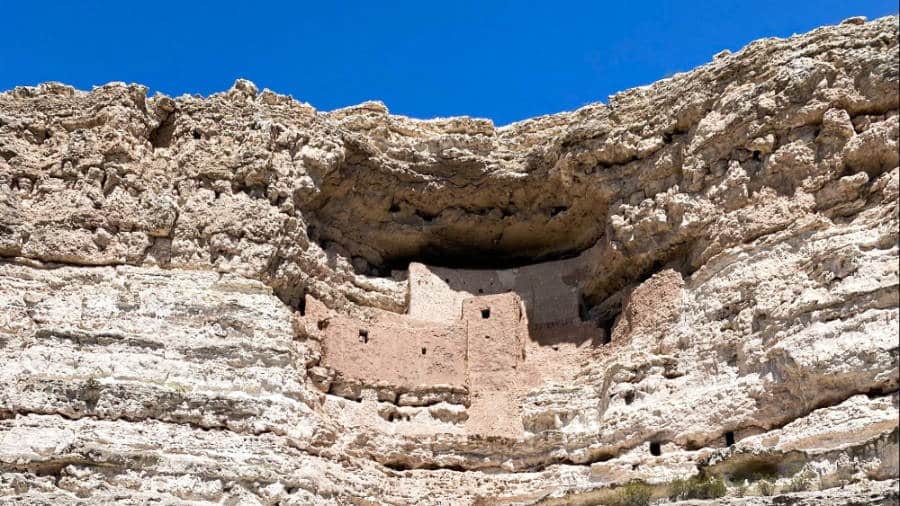 View of dwellings in Montezuma Castle in Sedona