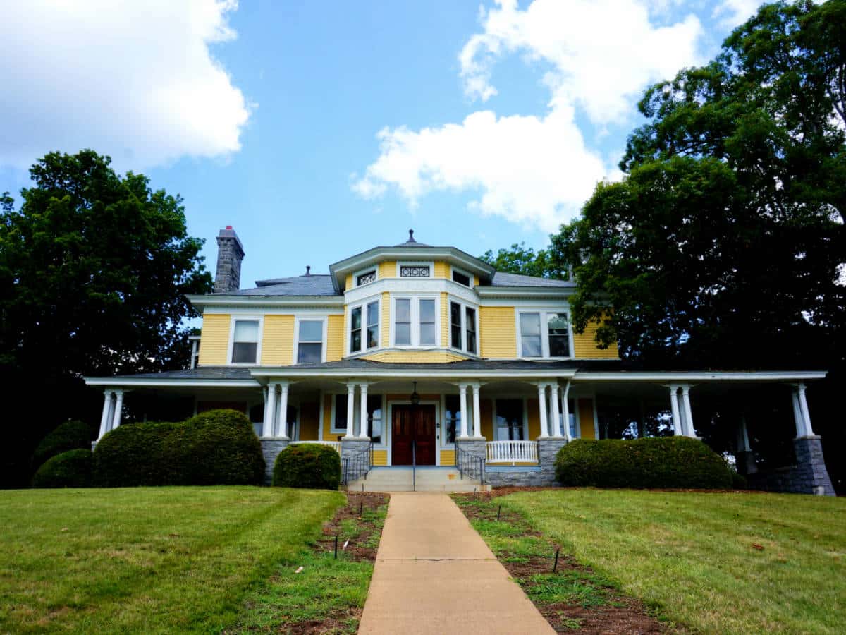 One of the Historic homes at Montford in Asheville