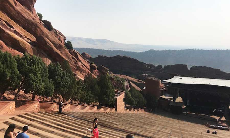 People at the Red Rocks in Morrison Area