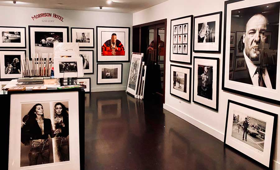 Photo collections inside the Morrison Hotel Gallery