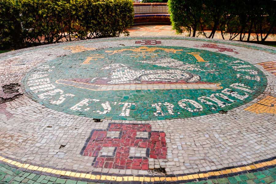 View of a mosaic in La Fortaleza