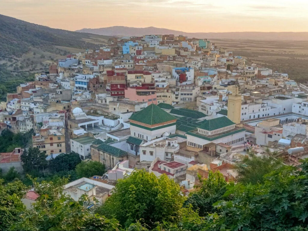Aerial view of Moulay Idriss