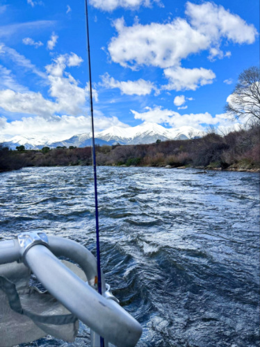 View of the Mount Princeton from the boat