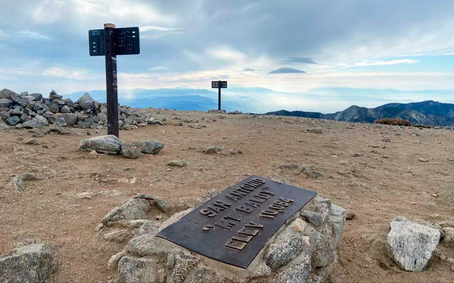 View at the summit of San Antonio Mt. Baldy