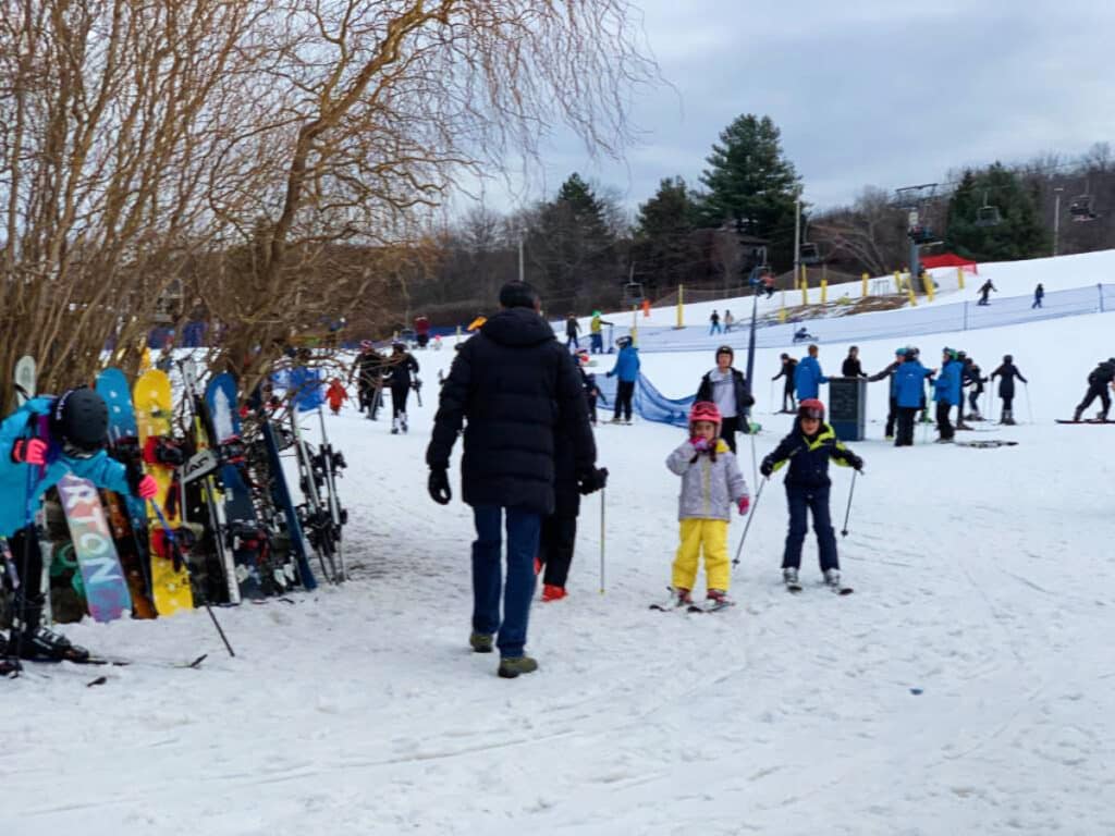 People enjoying skiing at Mountain Creek
