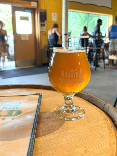 A glass of beer from Mountain Toad Brewing