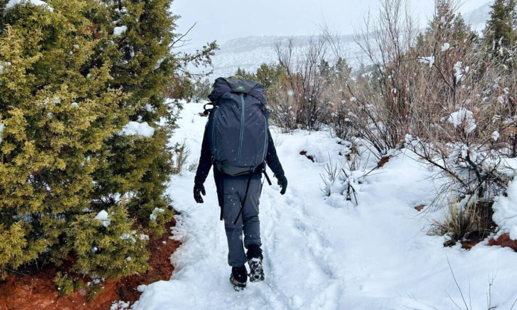Using the Mountainsmith Apex 60 in Utah during winter season