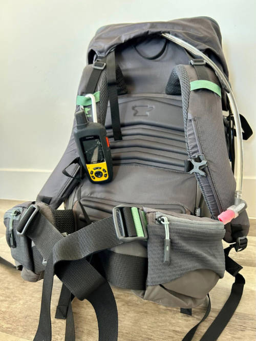 The molded EVA foam back panel of the Mountainsmith Apex 60