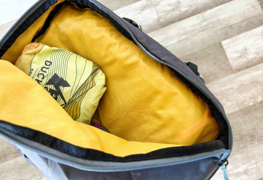 View of the external pocket of the Mountainsmith Apex