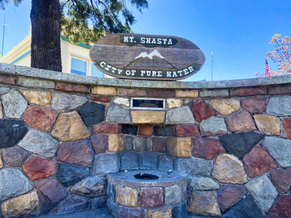 A spring water at the Mount Shasta City Park