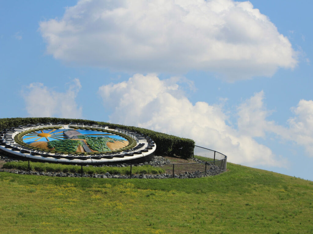 View of the Virginia beach logo at Mt. Trashmore