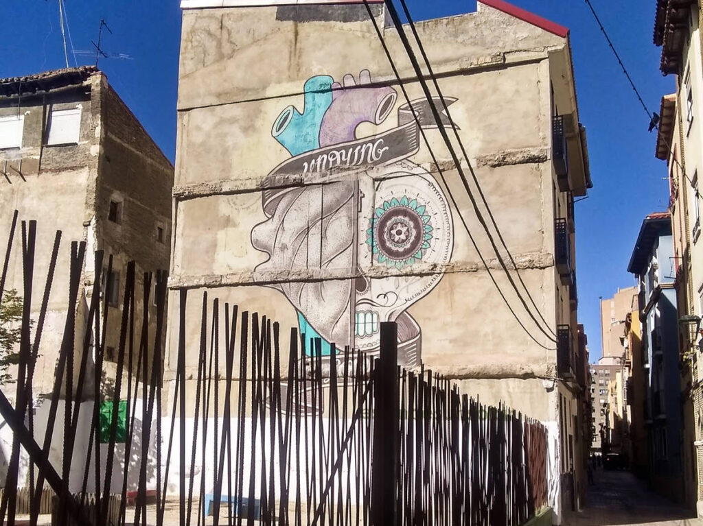 A mural at the street in El Gancho