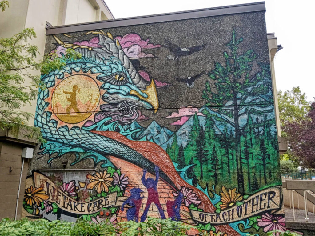 A colorful mural in Strathcona