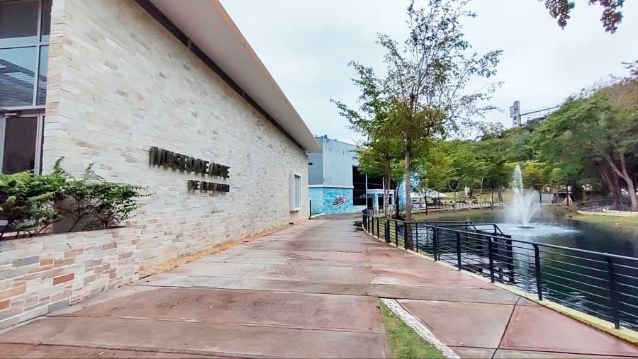 The Museo de Arte Bayamón from the outside in Puerto Rico
