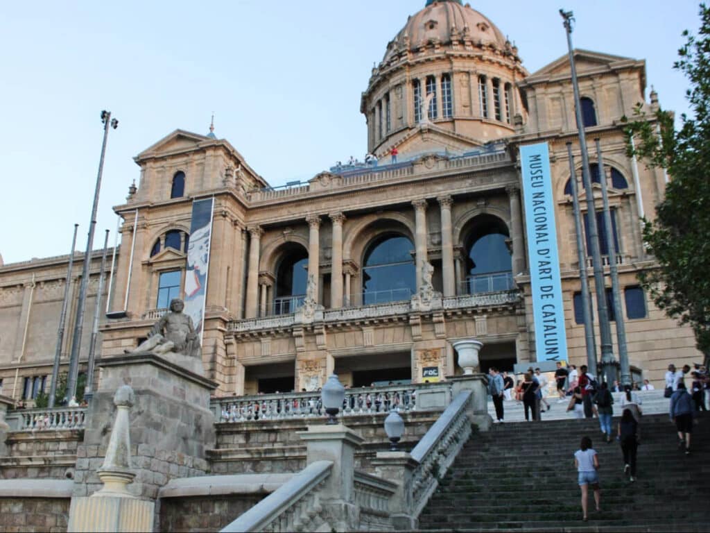 The Museu Nacional D’Art De Catalunya from the outside